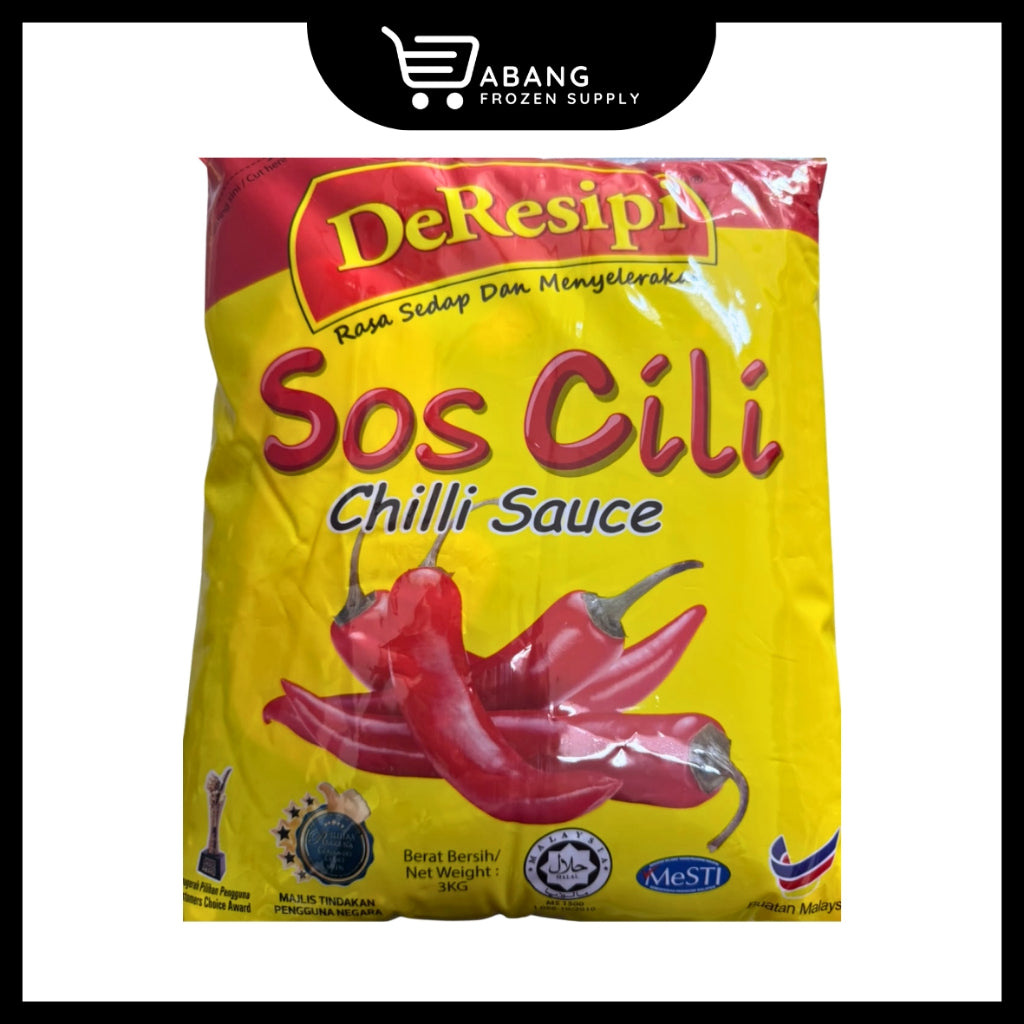 DERESIPI Chili Sauce 3kg | Sos Cili 3kg