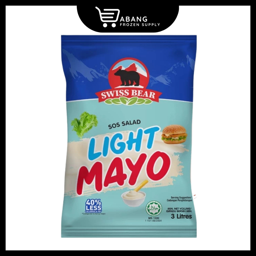 SWISS BEAR Light Mayo Salad Dressing 3L | Light Mayo Sos Salad 3L